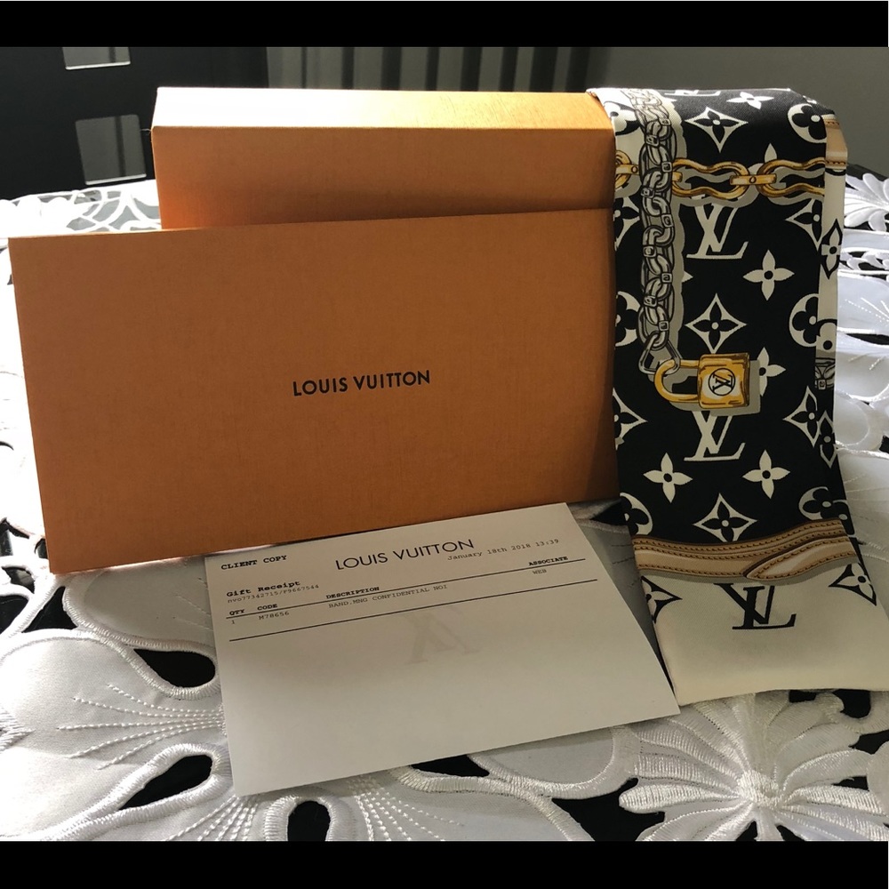 Louis Vuitton black monogram confidential bandeau